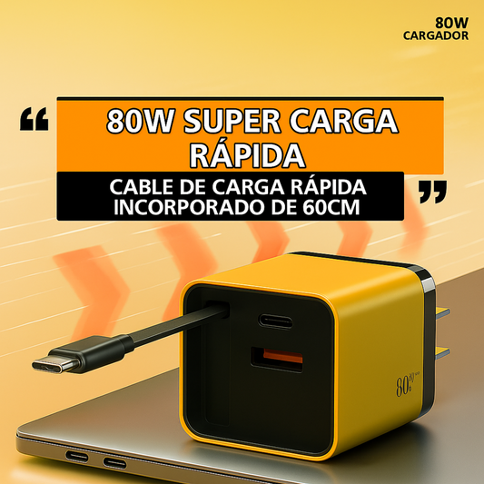 Cargador Rápido 3 en 1 Retráctil
