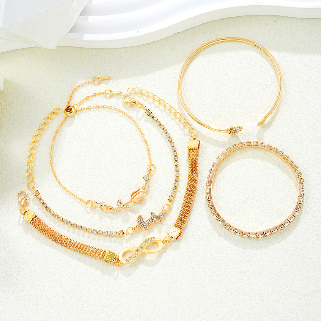 Conjunto 5 brazaletes Primavera