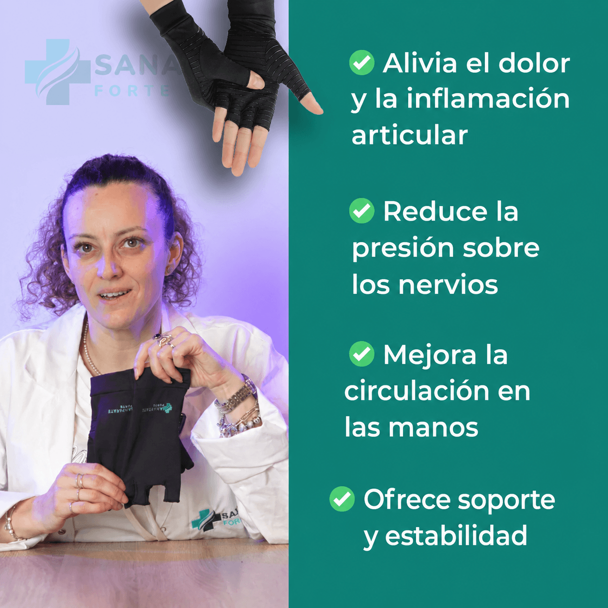 Guantes de Compresión 3 en 1 Forte™