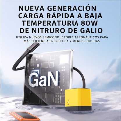 Cargador Rápido 3 en 1 Retráctil