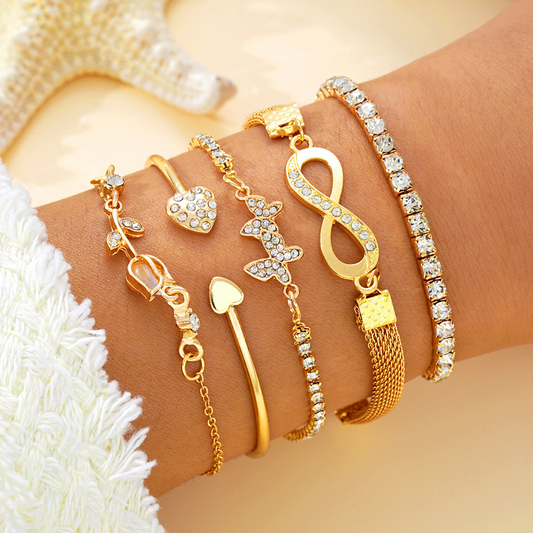 Conjunto 5 brazaletes Primavera