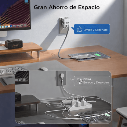 Cargador Rápido 2 en 1 Retráctil