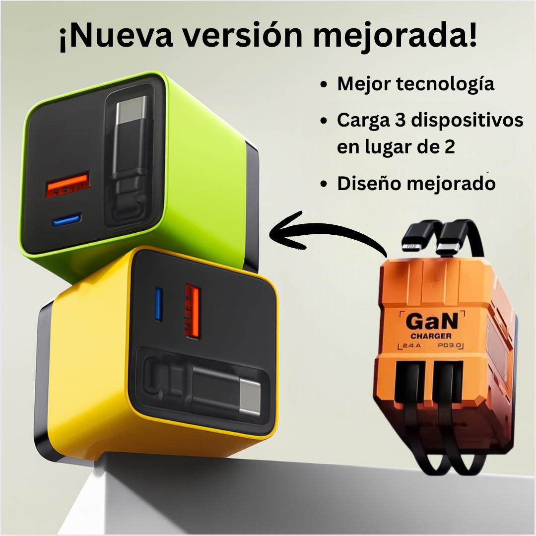 Nuevo Cargador Rápido 3 en 1 Retráctil