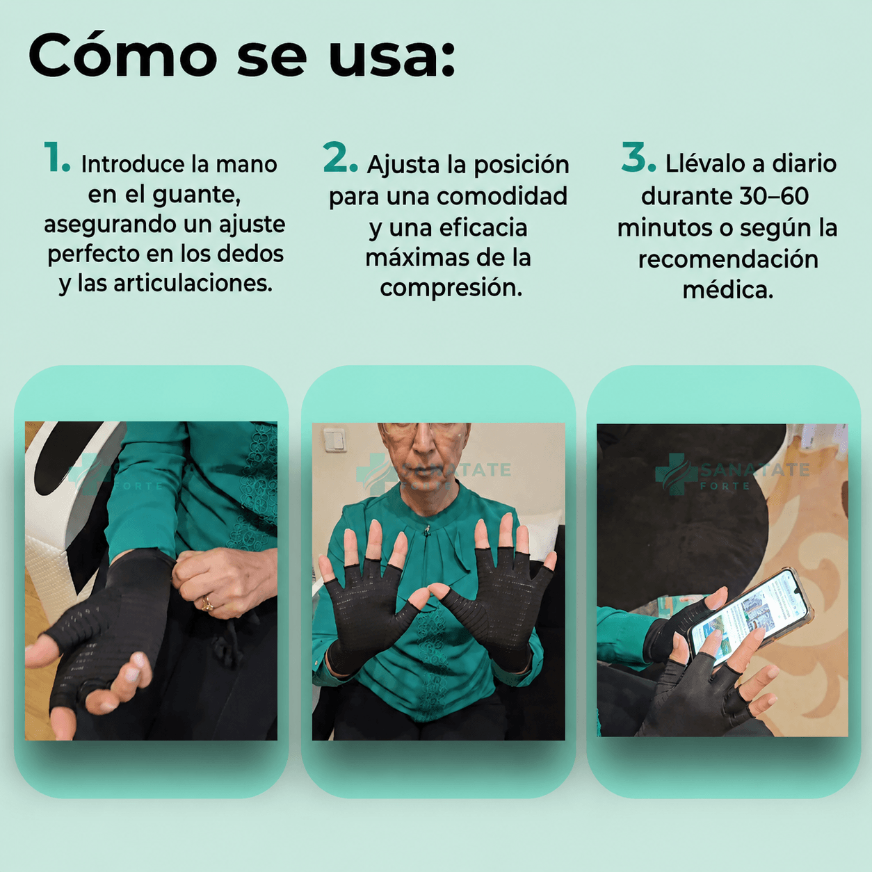 Guantes de Compresión 3 en 1 Forte™