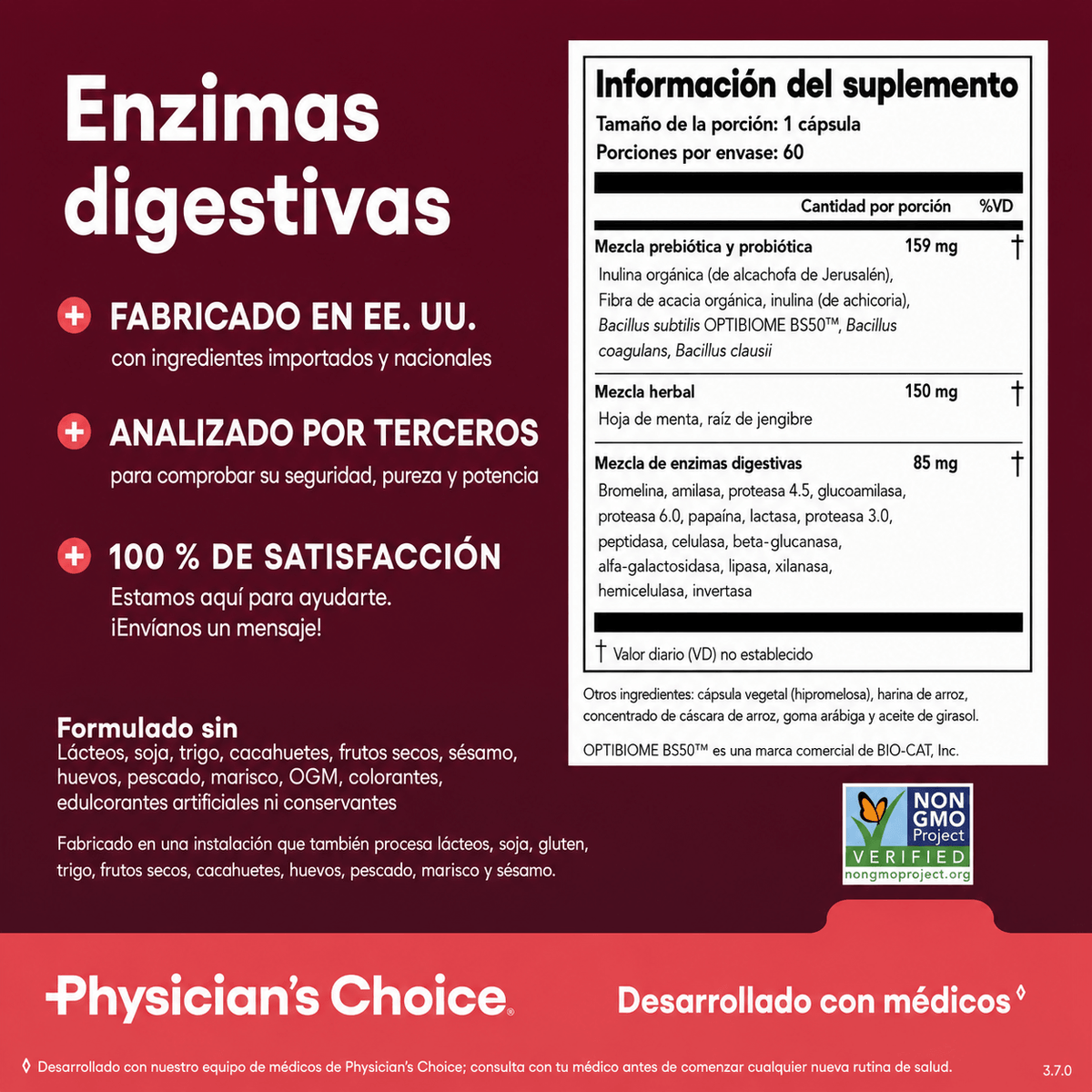 Pack adiós a la hinchazón Probiótico + Enzimas
