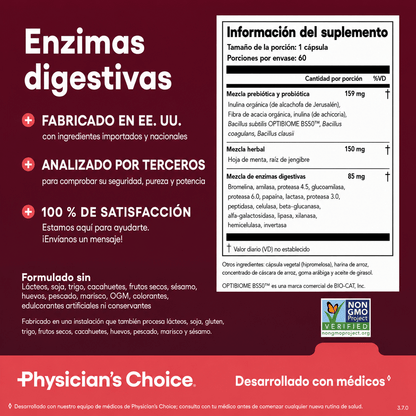 Pack adiós a la hinchazón Probiótico + Enzimas