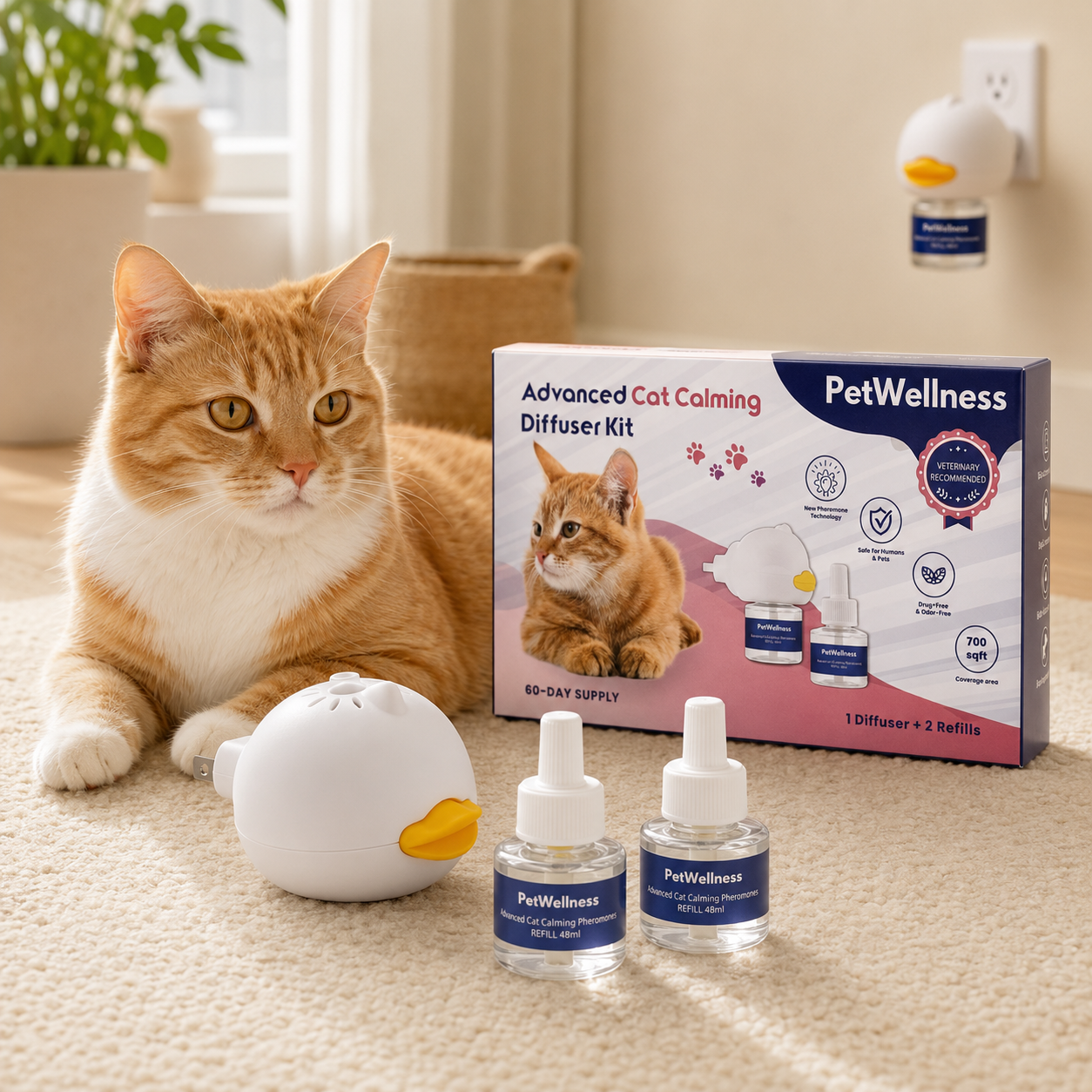 Difusor relajante gatos