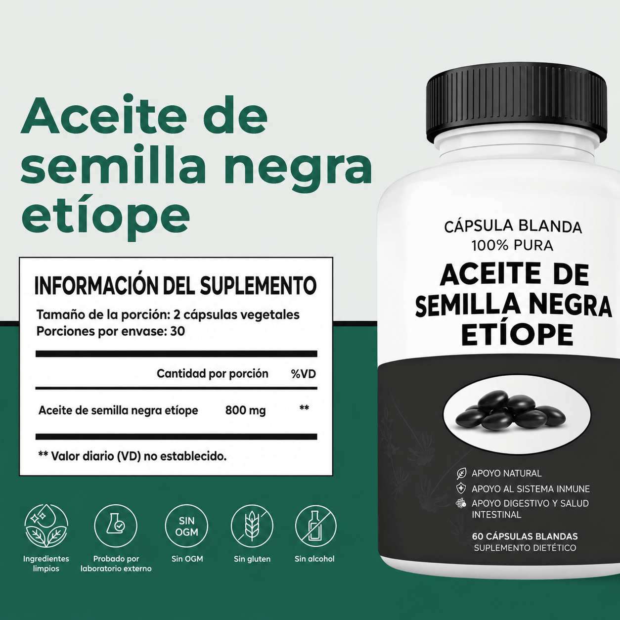 Aceite de Semilla Negra Etíope