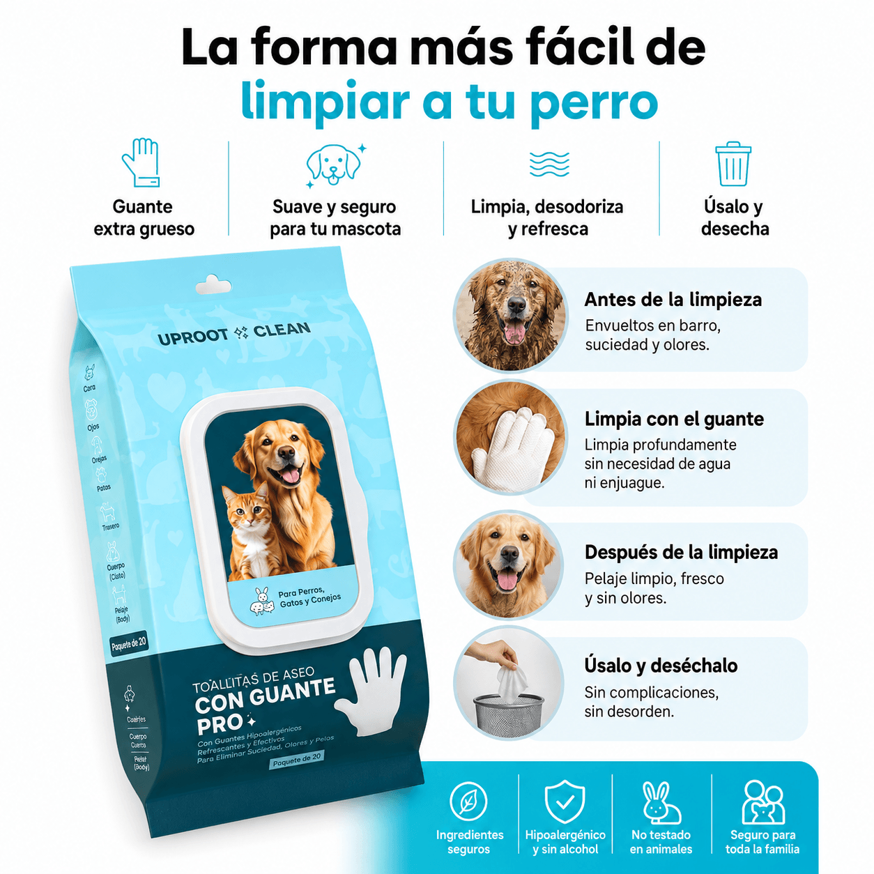 Toallitas guantes pro