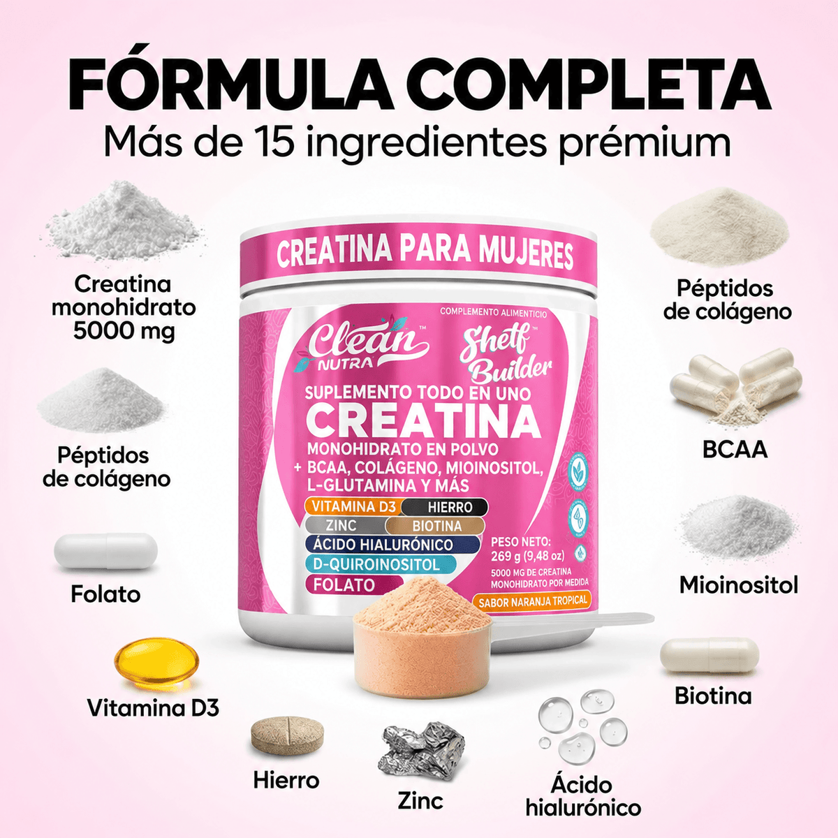 Creatina para Mujer 15 en 1