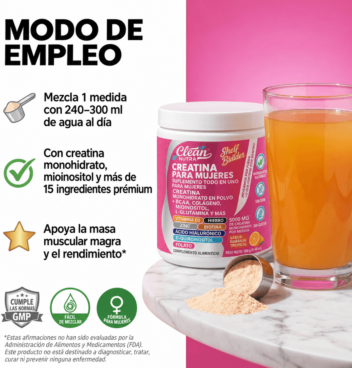 Creatina para Mujer 15 en 1