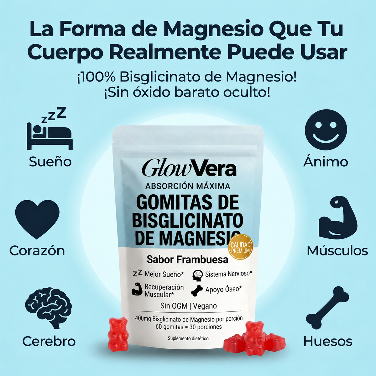 Gominolas de Magnesio Bisglicinato