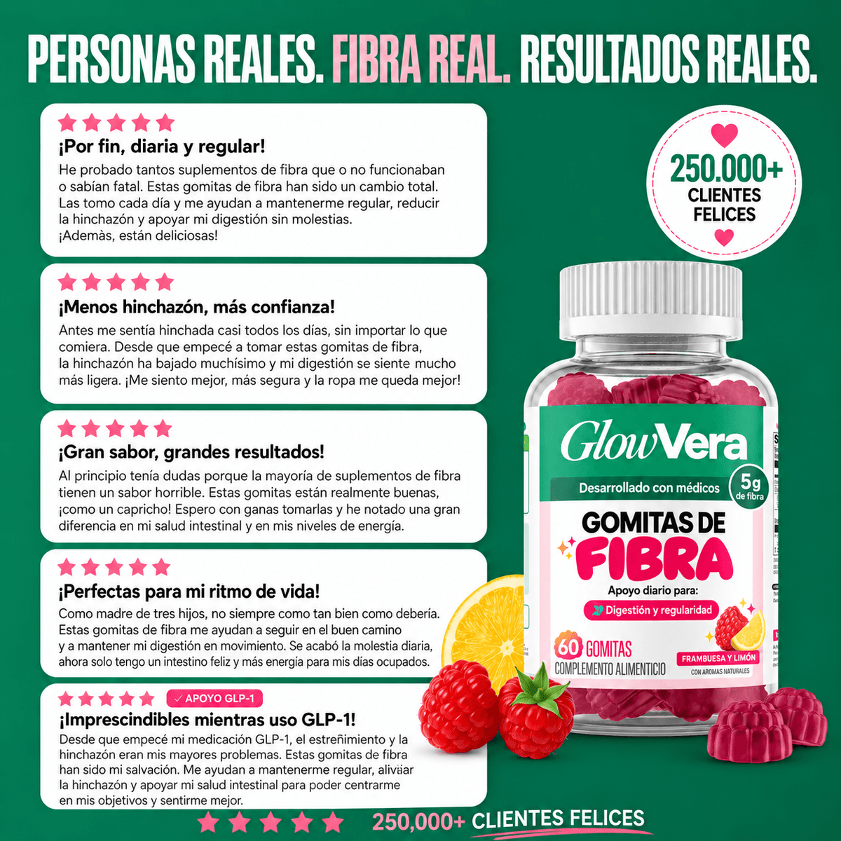 Gomitas de fibra